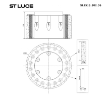 Потолочная люстра ST Luce Delight SL1516.302.06