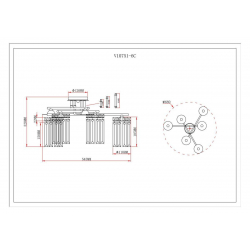 Потолочная люстра Moderli Everly V10751-6C