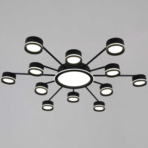 Потолочная люстра Reluce 20590-0.3-6+6+1 Black