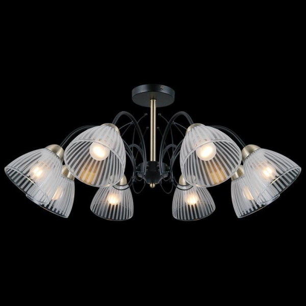 Потолочная люстра Illumico IL0198-8CSQ-79 BK AB Потолочная люстра Illumico IL0198-8CSQ-79 BK AB