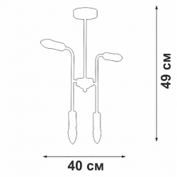 Потолочная люстра Vitaluce V3022-1/4PL