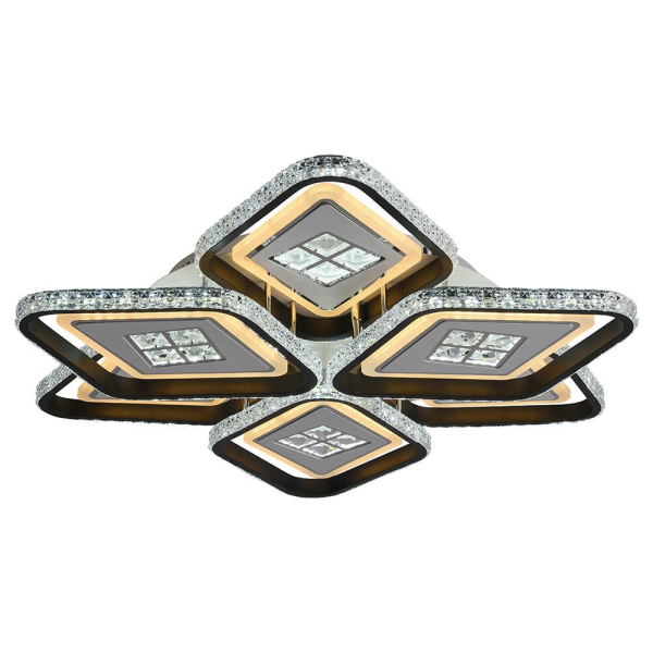 Потолочная светодиодная люстра Profit Light 8054/3+3 WHT+BLK Потолочная светодиодная люстра Profit Light 8054/3+3 WHT+BLK