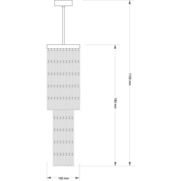 Потолочная люстра KUTEK ELLINI ELL-ZW-4(Z)150/V