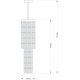 Потолочная люстра KUTEK ELLINI ELL-ZW-4(Z)150/V