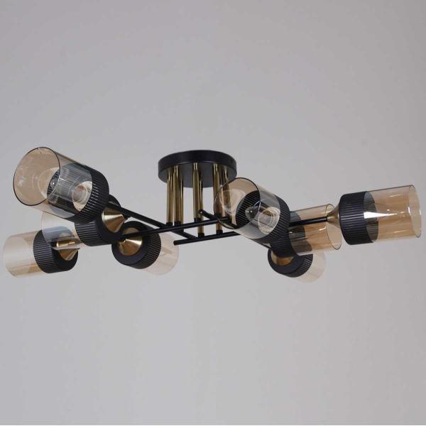 Потолочная люстра Reluce 48460-0.3-08 BK+COPPER