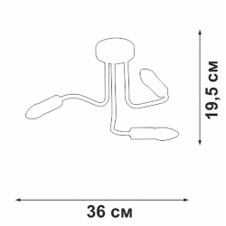 Потолочная люстра Vitaluce V3023-1/3PL