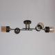 Потолочная люстра Reluce 48460-0.3-04 BK+COPPER