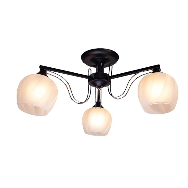 Потолочная люстра IMEX MD.05680-3-S BK+CH Потолочная люстра IMEX MD.05680-3-S BK+CH