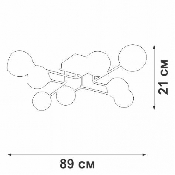 Потолочная люстра Vitaluce V47950-13/8PL