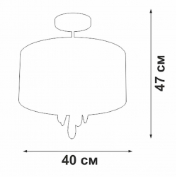 Потолочная люстра Vitaluce V2864-9/3PL