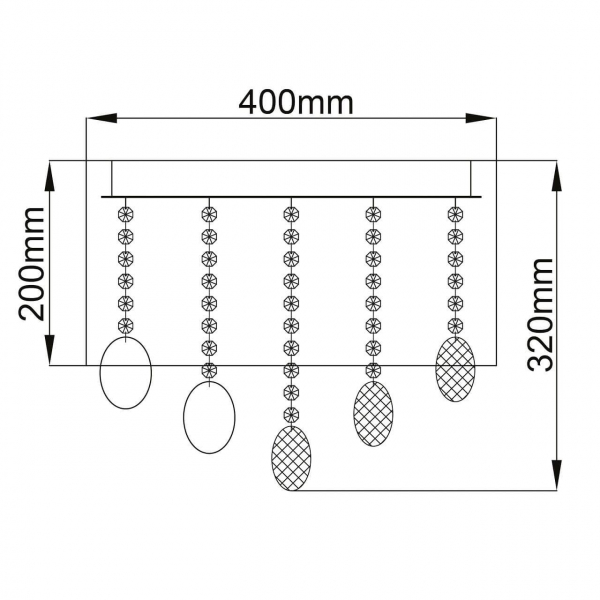 Потолочная люстра MW-Light Жаклин 465011305