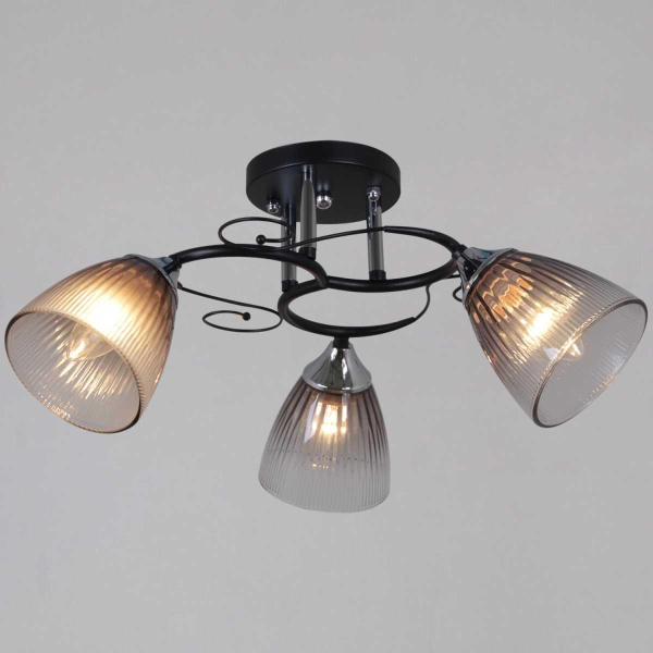 Потолочная люстра Reluce 13560-0.3-03 BK+CR