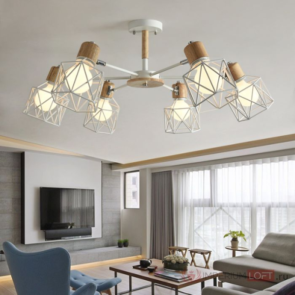Потолочная люстра Imperium Loft Corf B3 Black 8 Lamps 189477-26