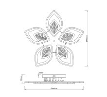 Потолочная светодиодная люстра Escada Anise 10288/10LED