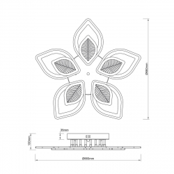 Потолочная светодиодная люстра Escada Anise 10288/10LED