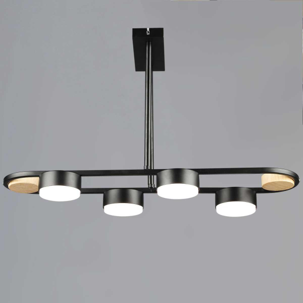 Люстра Reluce 02760-0.3-04 BK+WOOD GX53