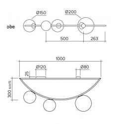 Потолочная люстра Imperium Loft Areti Plates 156107-22