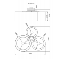 Потолочная люстра Moderli Room V10623-3C