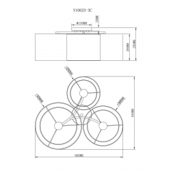 Потолочная люстра Moderli Room V10623-3C