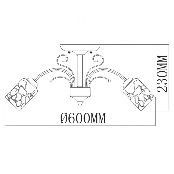 Потолочная люстра MW-Light Олимпия 261019505