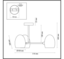 Потолочная люстра Lumion KENDALL 6513/3C