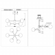 Потолочная люстра Seven Fires Эйми SF3309/6C-MBK-CR