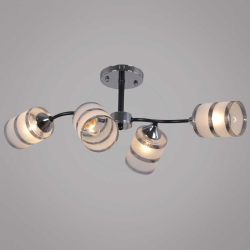 Потолочная люстра Reluce 45360-0.3-04 BK+CR