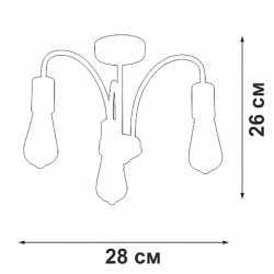 Потолочная люстра Vitaluce V3024-1/3PL