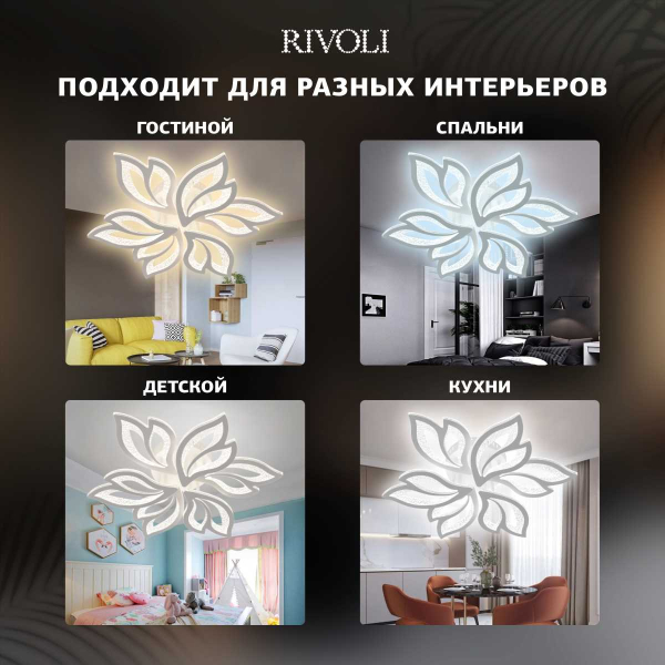 Потолочная светодиодная люстра Rivoli Teodora 6149-106 Б0066418
