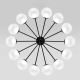 Потолочная люстра Eurosvet Vinter 201057 LED черный a072623