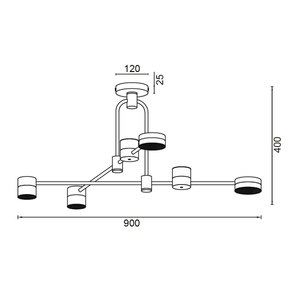 Подвесной светильник Vele Luce Orchestra VL7204L04