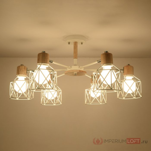 Потолочная люстра Imperium Loft Corf B3 Black 8 Lamps 189477-26