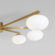 Потолочная люстра Eurosvet Opaline 70220/6 латунь Smart