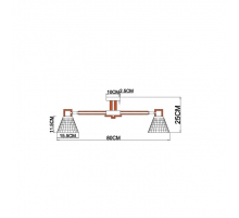 Потолочная люстра Arte Lamp Meleph A4096PL-5BR