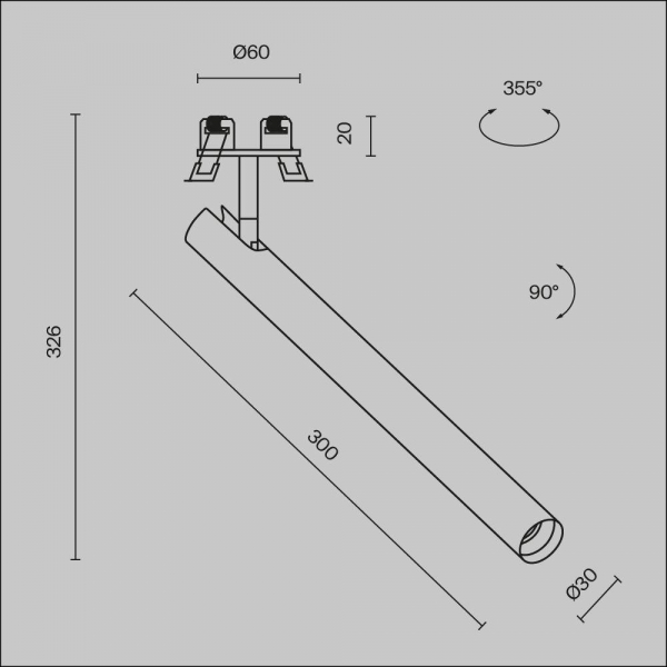 Встраиваемый светодиодный спот Maytoni Technical Focus T C141RS-L300-6W4K-W