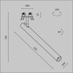 Встраиваемый светодиодный спот Maytoni Technical Focus T C141RS-L300-6W4K-B