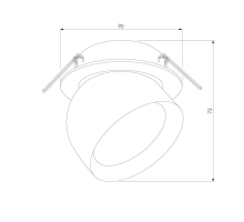 Встраиваемый светодиодный спот Elektrostandard Uno 25092/LED a065455