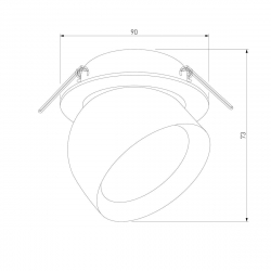 Встраиваемый светодиодный спот Elektrostandard Uno 25092/LED a065455