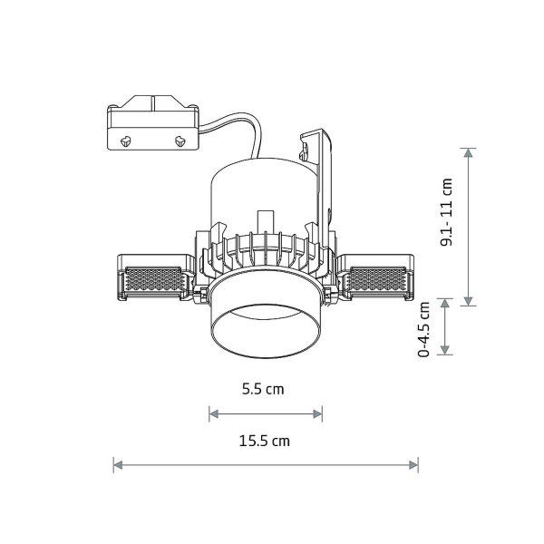 Встраиваемый спот Nowodvorski Mono Slide Trimless White 10802