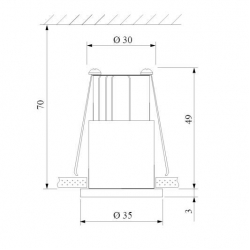 Встраиваемый светодиодный светильник Elektrostandard 15269/LED черный a056022