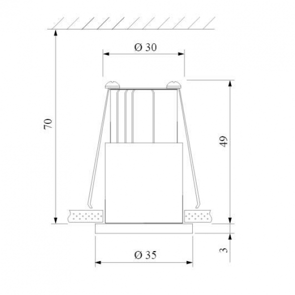 Встраиваемый светодиодный светильник Elektrostandard 15269/LED черный a056022