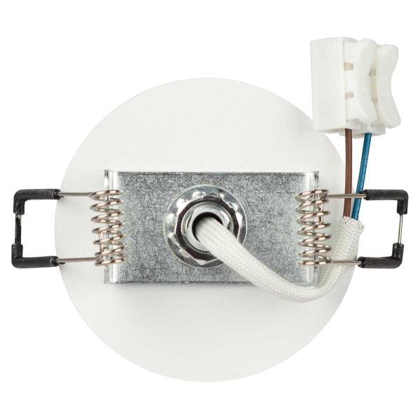 Светильник встраиваемый алюминиевый ЭРА KL106 WH под лампу MR16 GU10 белый матовый Б0061540