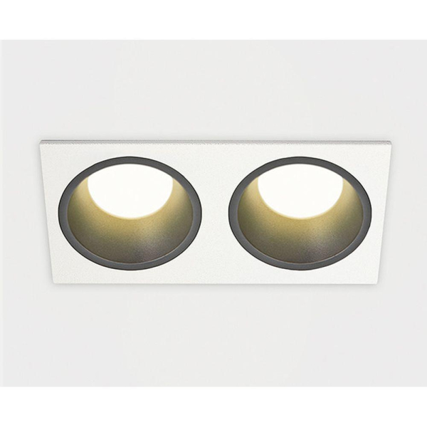 Встраиваемый светильник Italline IT08-8013 black 3000K 2 шт + IT08-8015 white