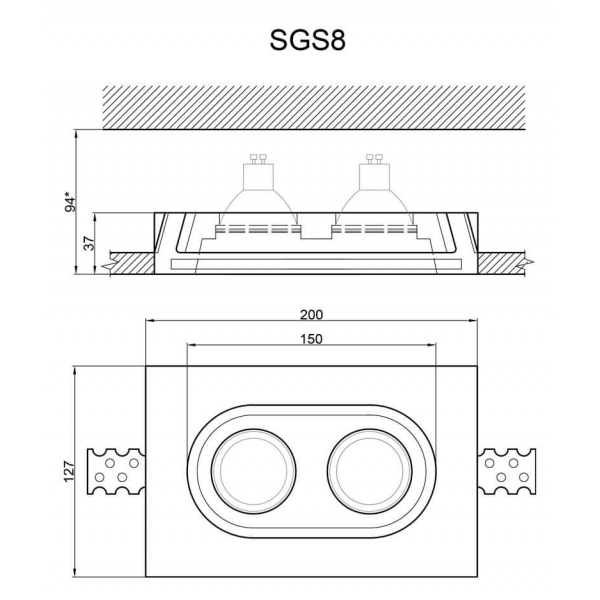 Встраиваемый светильник Artpole SGS8