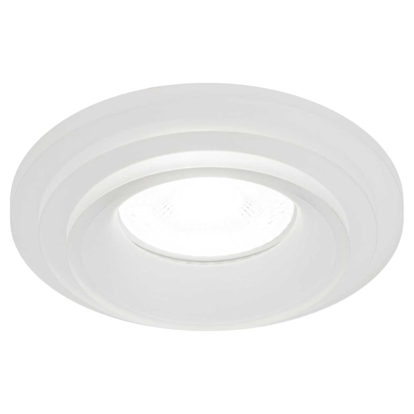 Светильник встраиваемый декоративный ЭРА DK105 WH под лампу MR16 GU5.3 белый Б0058392