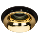 Светильник встраиваемый декоративный ЭРА KL103 BK/GD под лампу MR16 GU5.3 черный/золото Б0056357