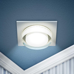 Светильник встраиваемый декоративный ЭРА DK108 WH под лампу MR16 GU5.3 белый Б0058398