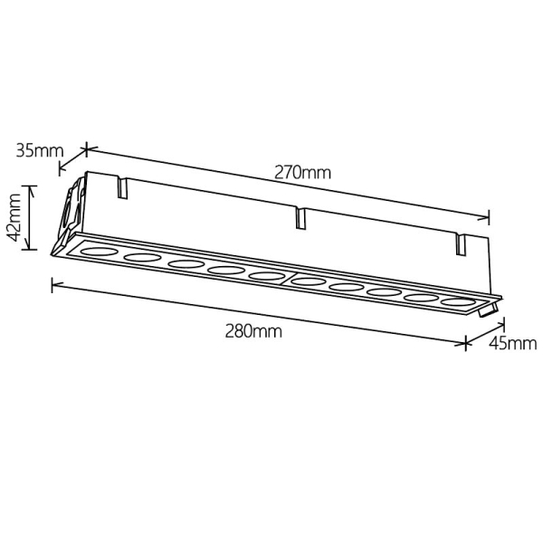 Встраиваемый светильник Mantra BLAU 9134 Встраиваемый светильник Mantra BLAU 9134