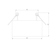 Встраиваемый светодиодный светильник Elektrostandard Glam 25095/LED a065710