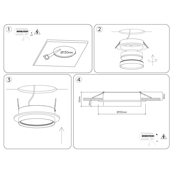 Светильник встраиваемый Ambrella light TECHNO SPOT TU5210 Светильник встраиваемый Ambrella light TECHNO SPOT TU5210